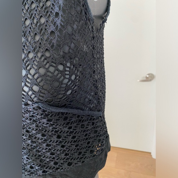 Parisian Retro Net Vest with Hoodie - Picture 7 of 7